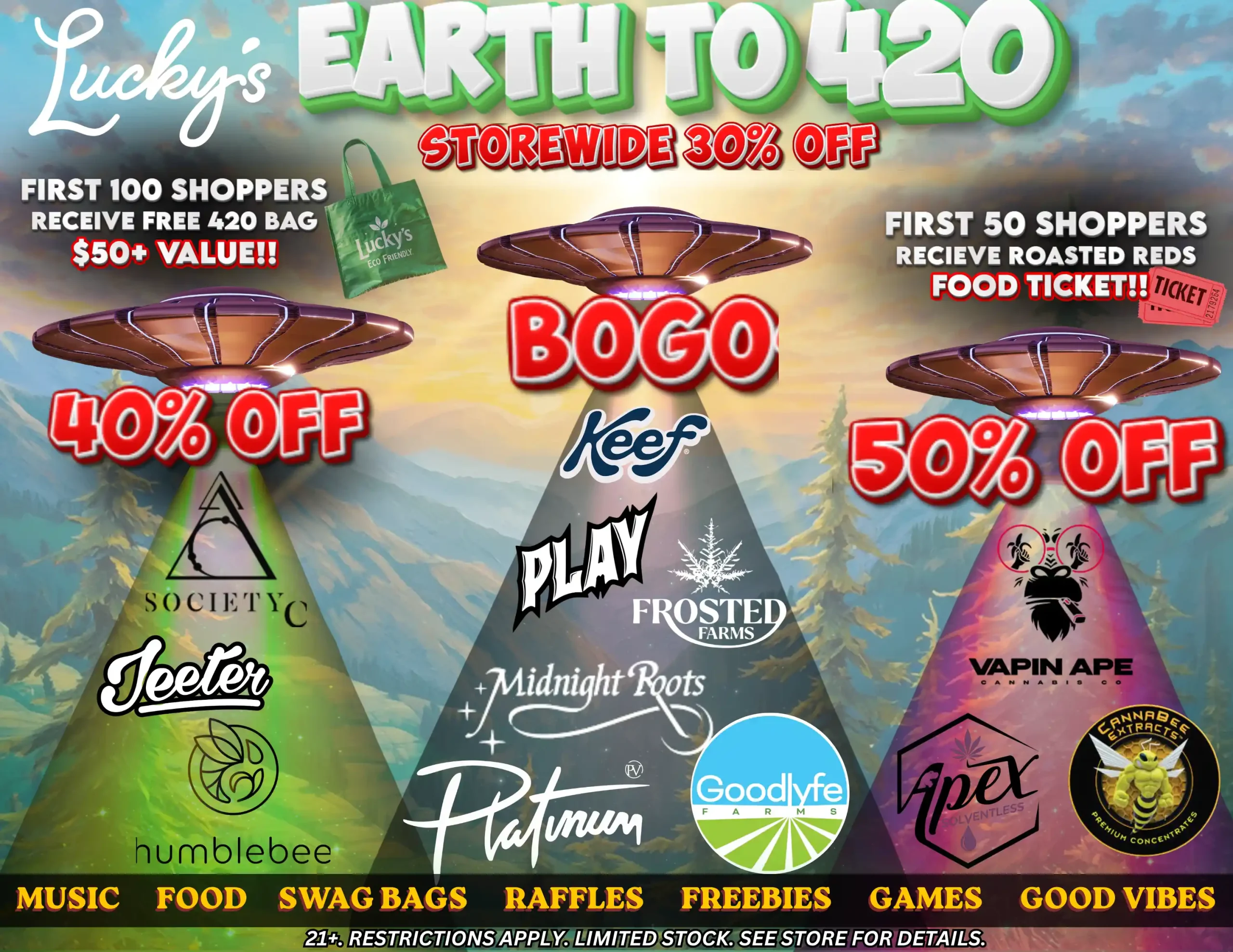 Earth to 420 Weekend Sale