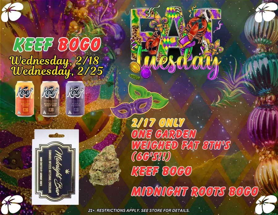 Fat Tuesday & Wednesday Specials
