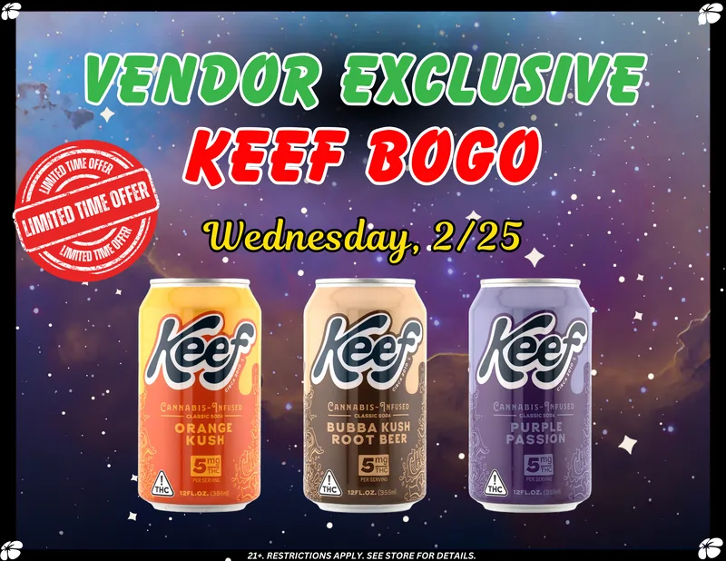 keef weed soda sale card