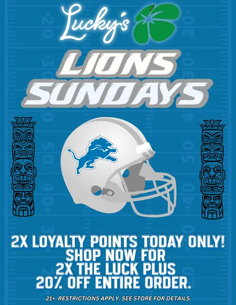 Lions Football Game Day Deal! Every Sunday!