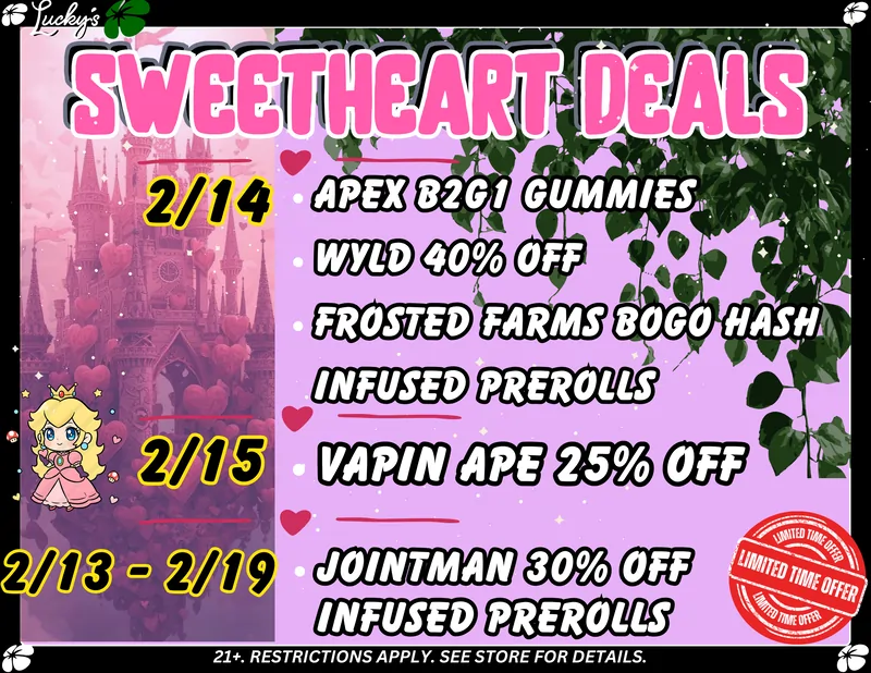 valentines day dispensary deals and specials