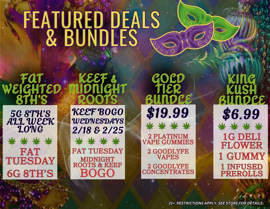 featured weed deals and weekly sale bundles 