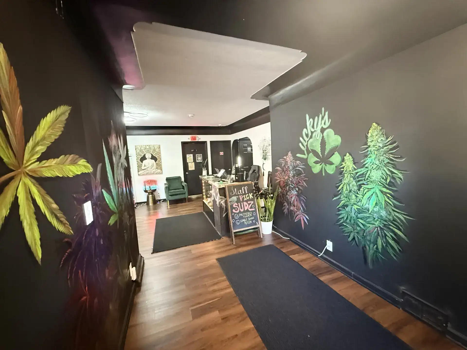 Front entrance w lucky s logo wide Raahul Reddy 1